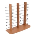 thumbnail image 2 of Yinanstore Glasses Display Stand Sunglasses Rack, Multi Layers, Eyeglasses Display Rack, Eyewear Holder for Malls Home Desk Shop Retail Brown, 2 of 8