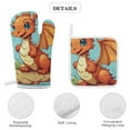 thumbnail image 4 of Cute Dragon Baby Insulated Gloves And Pot Mats (four Piece Set), 4 of 6