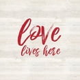 thumbnail image 2 of Reed, Tara 15x15 Gold Ornate Wood Framed with Double Matting Museum Art Print Titled - Valentines  sentiment III-Love Lives Here, 2 of 4