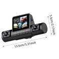 thumbnail image 3 of WIFKLSIIPG 4K4 Kanaals Autocamera front & Rear & Inside with Night 2.0 IPS Screen 1080P front Cam 170° Wide Angle Rear 120° Wide Angle Suitable for Car, 3 of 8