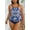 Purple, variant on Lilgiuy Plus Size Two Piece Swimsuits for Women High Waisted Bathing Suits Floral Print Strap Tankini Top with Bottoms for Bikini Party Vacation(Blue,2XL)