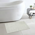 thumbnail image 6 of Mineral Spring Luxury Bath Stripe Tufted Polyester Bath Rug, Comfort Gray, 17" x 24", 6 of 6