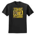 thumbnail image 2 of Straight Outta Pittsburgh Pit Fan | Fantasy Baseball Fans | Mens Sports Graphic T-Shirt, Black, 4XL, 2 of 4