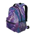 thumbnail image 3 of Backpack 16x11.4x6.9 Inches Fashion Backpack Shopping Travel Outing Backpack Purple Hippopotamus, 3 of 9