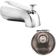 thumbnail image 1 of SENTO Bec de Baignoire Universel Argenté avec Inverseur, Robinet de Baignoire en Métal Durable et Robuste avec Inverseur de Douche - Filetage Intérieur IPS 4 Pouces 1/2 Pouces, Chrome Poli, 1 of 6
