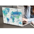 thumbnail image 4 of KSK KAISHEK Hard Shell Compatible MacBook Pro 14" with XDR Display & Touch ID Type C + Black Keyboard Cover Model: M2 A2779 A2442 M1 (World Map 7), 4 of 5
