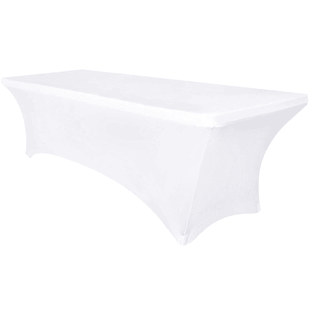 Nappe De Table Rectangulaire En élasthanne Extensible Lavable Et Infroissable Pour Fete Banquet Mariage Cocktail Et Festival Gris Argente 2 4 M 98362680