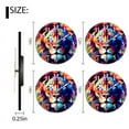 thumbnail image 2 of Battery Operated Decor Clocks Non-Ticking Silent Clocks Personalized Wall Clock with Photo for Bathroom,Office,Living Room-Colorful Lion Face Portrait Vector Illustration Art(12inch), 2 of 4