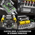 thumbnail image 3 of V12 Engine Building Blocks Set, 10202 Sports Car Engine Model that Runs, Engine Kit for Adults with Battery Box and Motor, Engineering Construction STEM Toy for Youth Men(1260 Pcs), 3 of 6
