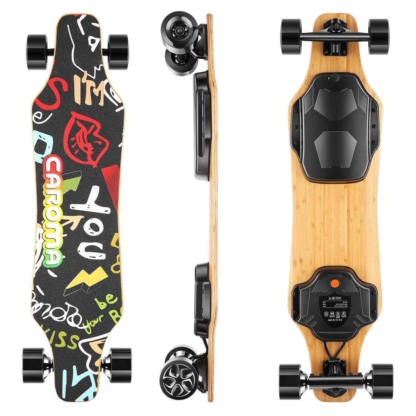 Caroma 350w Elektro skateboard longboard e-scooter pennyboard con mando a distancia 
