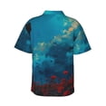 thumbnail image 3 of Daiia Tower And Red Roses Hawaiian Shirt for Men Gentle Cotton Regular Short Sleeve Casual-Medium, 3 of 9