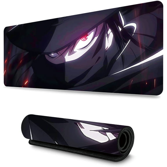 WISHTIME Gaming Mouse Pad Handsome Swordsman Large Extended Keyboard Mat for Work and Gaming Oversized Mouse Pad(31.5x11.8x0.08Inch)