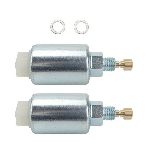 GUYUTING Carburetor Solenoid 499161 2PCS Fuel Shut Off for Stratton Craftsman John Deere Mower Generator