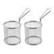 thumbnail image 1 of Cesta para freír de cocina, cestas para freidora de acero inoxidable, práctica cesta para freír, 2 uds., 1 of 7