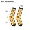 thumbnail image 2 of Fuzoiu Pineapples Sharks In Hawaiian Print Kids Socks For Boys Girls,Grip Crew Socks with Non Slip,Lightweight Stretch Crew Socks,Toddlers Crew Boot Socks, 2 of 5