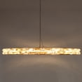 thumbnail image 6 of LNC Sledeifyra 1-Lights 28" Modern Luxury Wagon Wheel Crystal Integrated LED Chandelier, Gold, 6 of 15