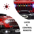 thumbnail image 2 of Camioneta Montable Eléctrica JOYKOO 4x4 Control Remoto Luz LED 12V Rojo, 2 of 7