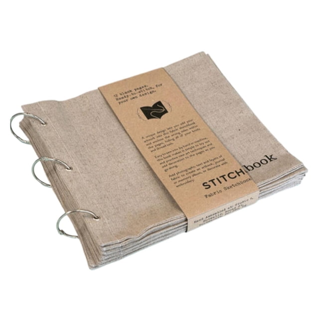 Blank Fabric Sketchbook With Unique Folding Design Convenient To Carry Blank Fabric Sketchbook Art Diary Linen Needle And Thread Book For Painting And Writing