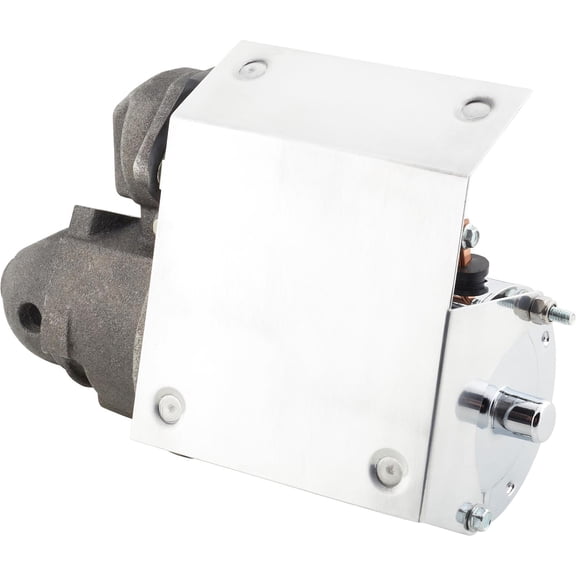 Raw Aluminum Heat Shield For Chevy Starter