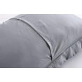 thumbnail image 3 of HTOOQ 2 Pack King Pillow Shams (20" X36(King), Grey), 3 of 5