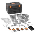 thumbnail image 4 of Mechanics Tool Set and Socket Set, 1/4" 3/8" 1/2" Drive Deep and Standard Sockets, 450 Pcs SAE and Metric Mechanic Tool Kit with Bits, Hex Wrenches, Combination Wrench, Accessories, Storage Case, 4 of 11