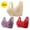 3# Red cheap stuff under 5 dollars, variant on Dyegold 3PC Bras For Women Prime Solid Seamless Everyday Wear Front-Close Casual Full Coverage Ladies Underwear Comfort Wireless Stretch Bralettes Wirefree Bra Bralette Plus Size Bras