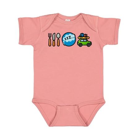 

Inktastic Vacation Eat Sleep Travel Gift Baby Boy or Baby Girl Bodysuit
