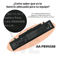 thumbnail image 2 of Batería POWE Para Samsung NT-RV409 6 Celdas 11.1V 48Wh 4400mAh, 2 of 7