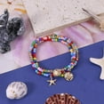 thumbnail image 3 of Waterproof Anklets for Women Summer Beaded Anklet Boho Hawaiian Seashell Foot Jewelry Gold Ankle Bracelets Beach Vacation Beach Accessories, 3 of 15