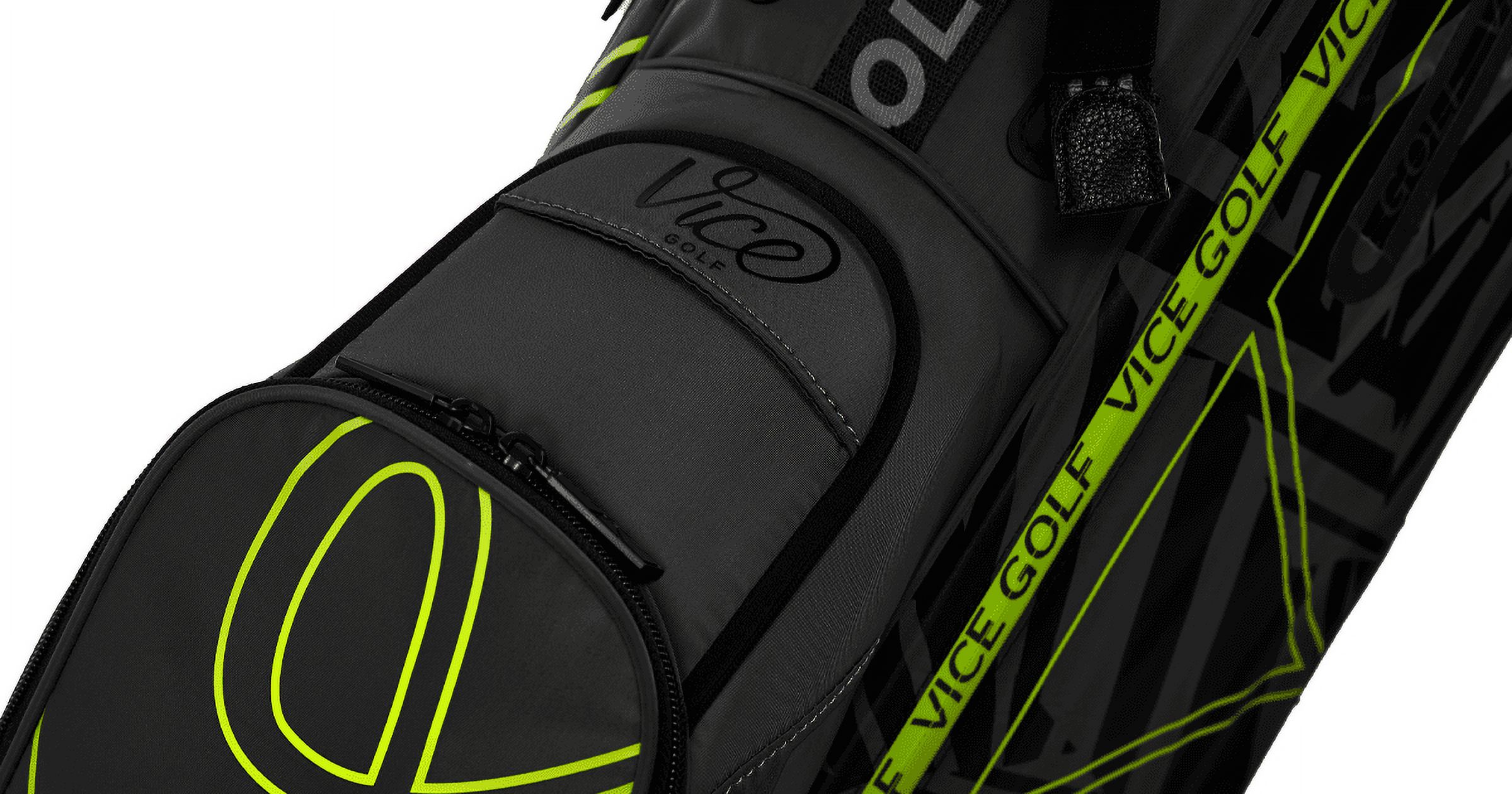 Vice Golf Smart Stand Bag Black/Neon Lime