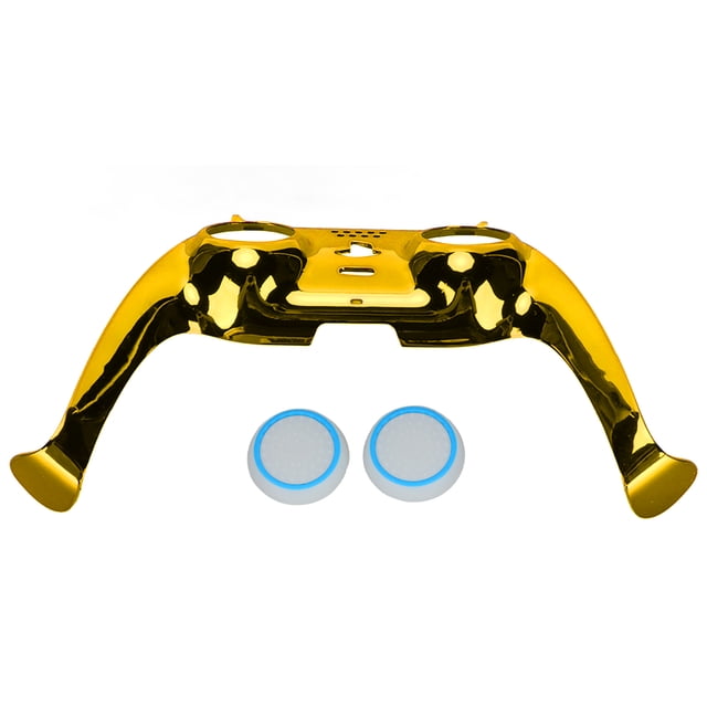 Clip de repuesto para placa frontal de mando de PS5, accesorios decorativos con cubiertas de joystick doradas