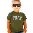 thumbnail image 5 of Camo Pray Unisex Shirt for Teens & Kids - Christian Faith Inspirational Matching Family Tee Military Green Shirt 4T, 5 of 8