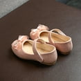 thumbnail image 3 of ATOGUTA Dress Shoes for Girls Lace-Knot Bling Princess Leather Shoes Flats, 3 of 5