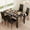 Black, variant on Dining Table Set for 4,Asofer Home Kitchen Glass Dining Set with 4 PU Leather Chairs, Modern Thick Tempered Glass Table, White
