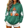 thumbnail image 7 of Halloween Oversized Sweatshirt for Women Lightweight Pullover Cute Print Hoodies with Kangaroo Pocket Funny Long Sleeve Tops, 7 of 7