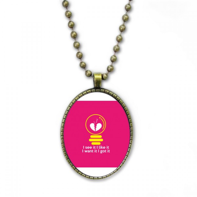 Pendentif Chaîne Vintage Collier Paroles Émotionnelles Classiques Anglais Collection de Bijoux