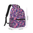 thumbnail image 2 of Yiaed cool Skull flower colorful Print School Backpack College Backpack Daypacks for Students High School Spacious and Durable Daypack for Work and Travel-One Size, 2 of 6