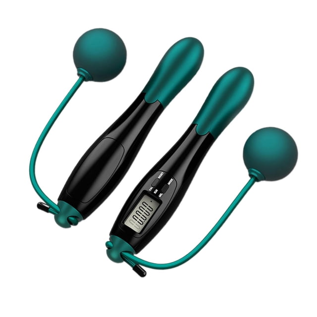 ZLight Jump Rope Digital Counter Cordless Jump Rope Effective Fit Training Equipment For Everyone Lost Weight Black Blue