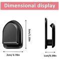 thumbnail image 2 of 3cm 10pcs Black Self Adhesive Car Hooks Mini Self Adhesive Car Hooks Multifunctional Mini Car Dashboard Hook for Keys USB Cable, 2 of 5