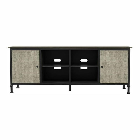 Furniture of America Ronda Industrial Wood 72-Inch TV Stand in Gray