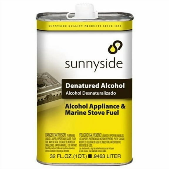 Sunnyside 83432 Denatured Alcohol, Quart Pack of 2
