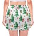 thumbnail image 2 of Women's Silk Pajama Shorts Christmas Tree with Gift Pajama Shorts Women's Casual Pajama Shorts with Pockets, 2 of 6