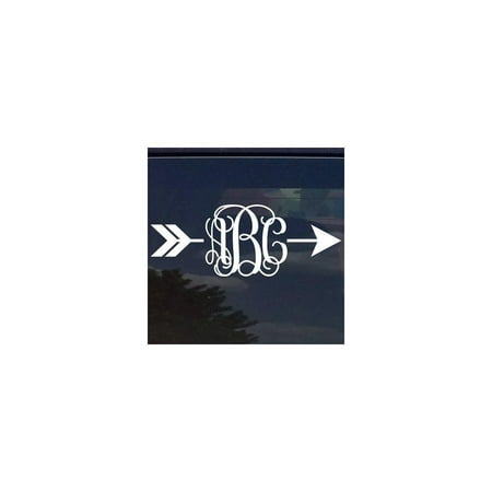 Custom Arrow Vine Monogram Initials Vinyl Decal Per Sticker For Custom Arrow Vine Monogram Initials Vinyl Decal Per Sticker For Cars Yeti Cup Laptop 14 Colors 3x8 Fits Large
