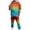 Blue, variant on jsaierl Mens Tracksuits 2 Piece Long Sleeve Hooded Athletic Sweatsuits Casual Gradient Pullover Jogging Suit Sets
