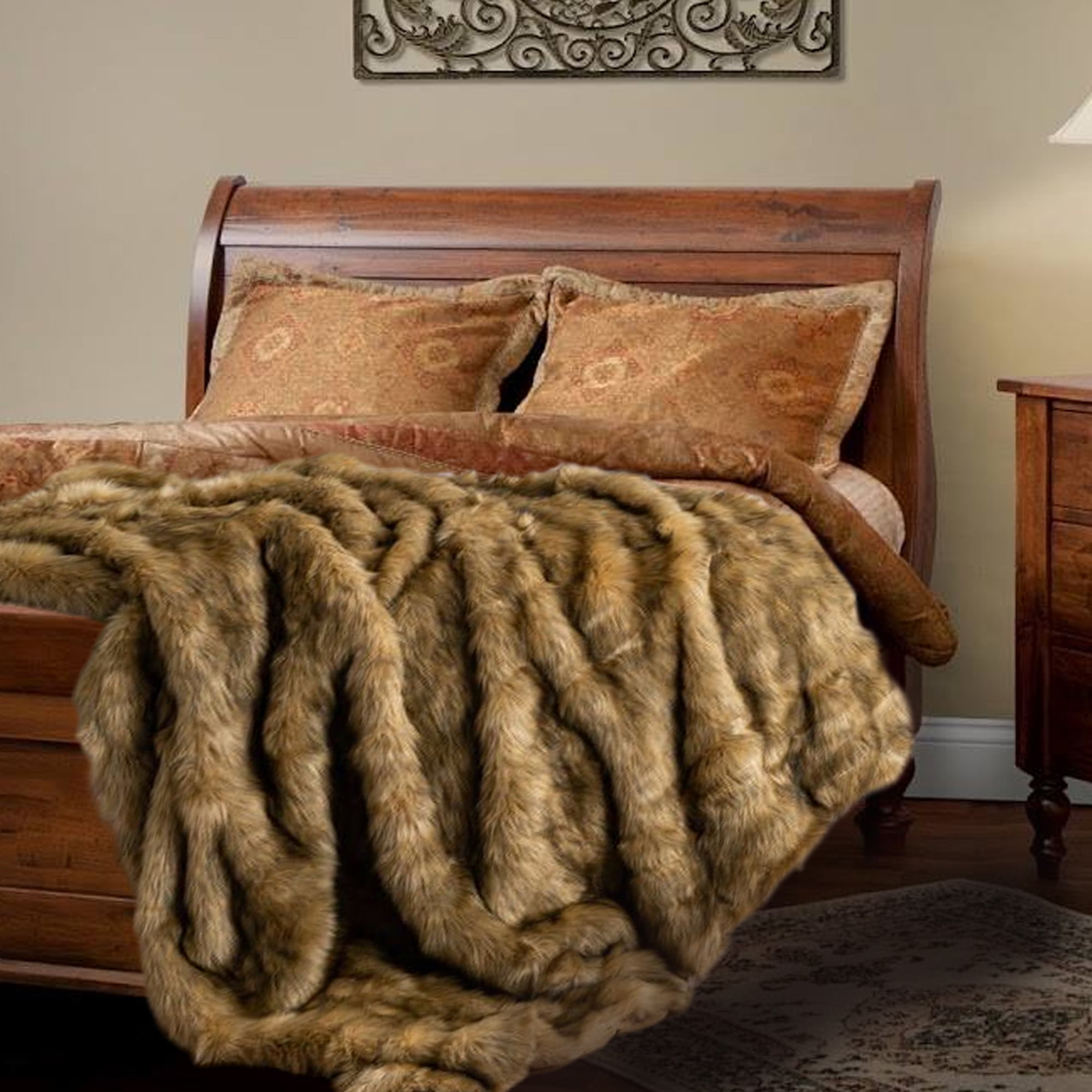 60 x 80 faux fur throw sale