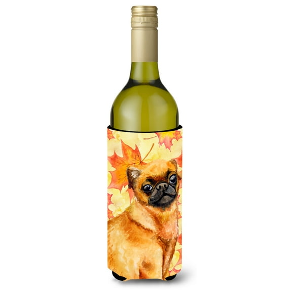 Carolines Treasures BB9928LITERK Small Brabant Griffon Fall Wine Bottle Beverge Insulator Hugger  Wine Bottle multicolor