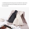 thumbnail image 2 of Qarigey Bolsos de mano de pana para mujer, bolsa de comestibles sencilla, bolso de muñeca con nudo y asa de estilo japonés, llave de compras, Bolsas de mensajero y de hombro Beige Qarigey AP012728-01, 2 of 6