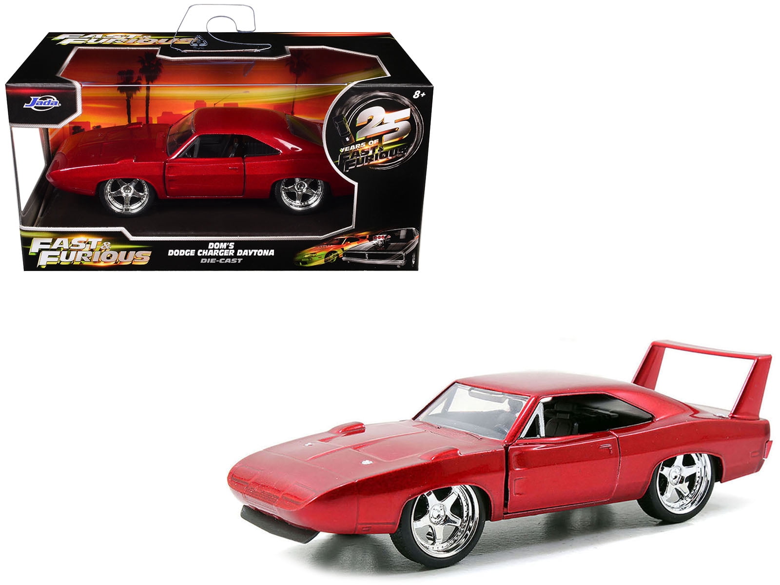 JADA Dodge Charger Daytona 1/24 レッド Jada 97060 1969 Dodge Charger Daytona Fast and Furious 1-24
