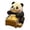 Black, variant on Desktop Ornament for Home Cute Panda Resin Desk Figurine for Living Room—Stylish Home for Birthday and Seasonal Display, 4.1x4 cm, Black