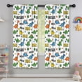 thumbnail image 5 of Blackout Kids Curtains,White Cartoon Roar Dinosaurs Pattern Childrens Insulated Curtains Set Of 2,Bedroom Essentials,Toddler Room Decor 42"x63", 5 of 5